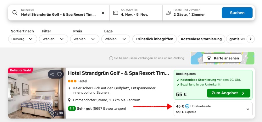 Romantikurlaub an der Ostsee: Hotelübernachtung ab 23€ p.P. (DZ)