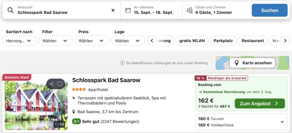 Wellness Auszeit am Scharmützelsee – 4 Tage im Ferienhaus ab 126€ p.P. (z.B. im Juni)