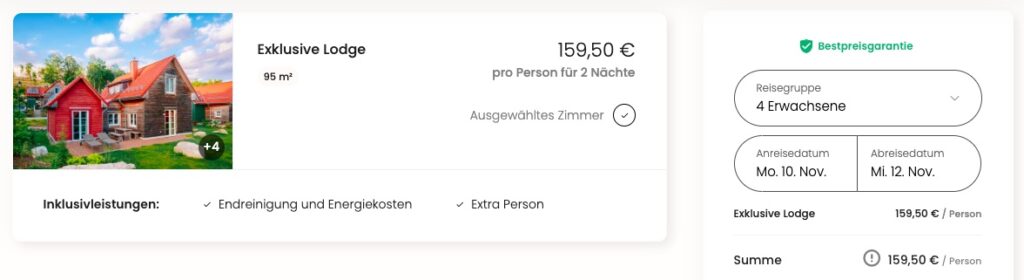Wellness in Norddeutschland: 3 Tage in einer 4* Lodge im Harz mit privater Sauna ab 165€ p.P.