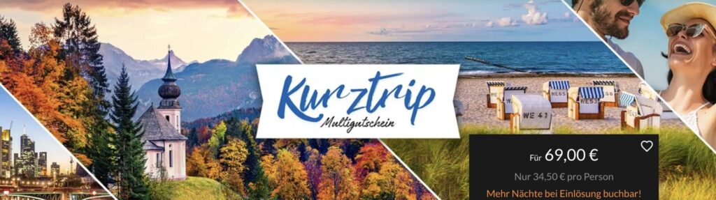 Animod Hotelgutschein: 13€ Rabatt pro Buchung, Preise starten bei 49€ p.P. (DZ)