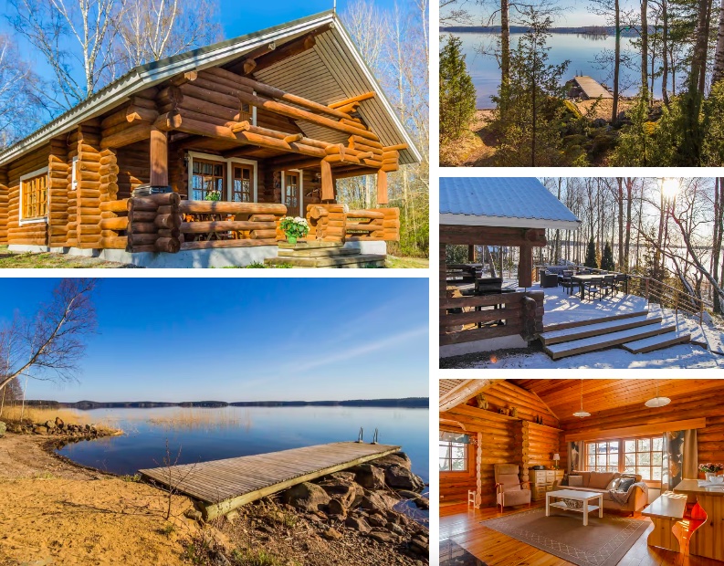 Blockhaus in Finnland: 1 Woche Blockhaus direkt am Wasser + Sauna ab 140€ p.P. (bei 6 Leuten)