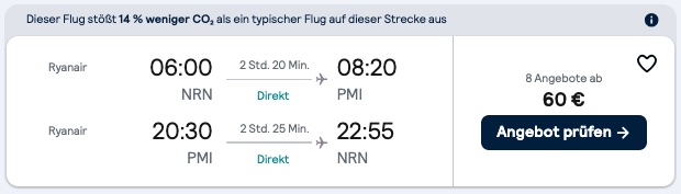 El Arenal Urlaub: 2 Tage mit Unterkunft und Flug ab 87€ p.P. (DZ)