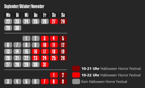 Movie Park Bottrop: Hotel mit Frühstück + 2 Tage Eintritt ab 69,90€ p.P. (DZ) / Halloween Horrorhäuser jetzt buchbar (ab 6€)