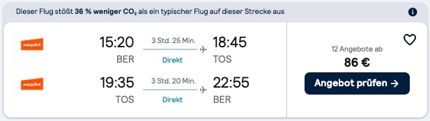 Norwegen Urlaub: Hin & Rückflug nach Tromsø ab 59€