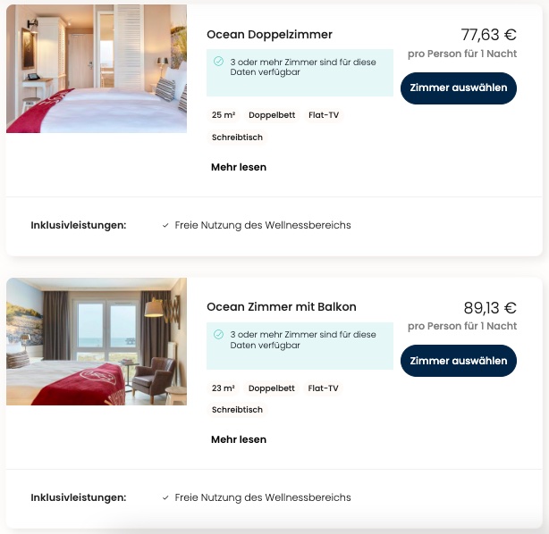 Ostsee Urlaubsdeal: Strandhotel ab 49€ p.P. (DZ) inkl. Nutzung des Wellnessbereichs