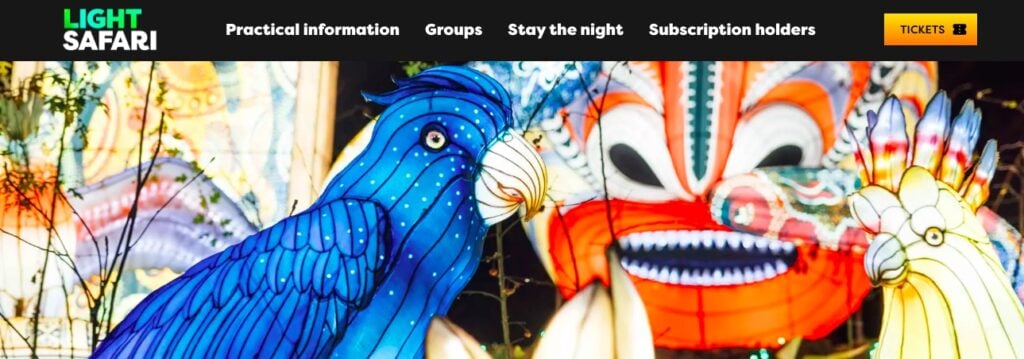 Safaripark Beekse Bergen: Eintritt und Hotel für 69€ p.P. (bei 2 Personen) / Ticket für die Light