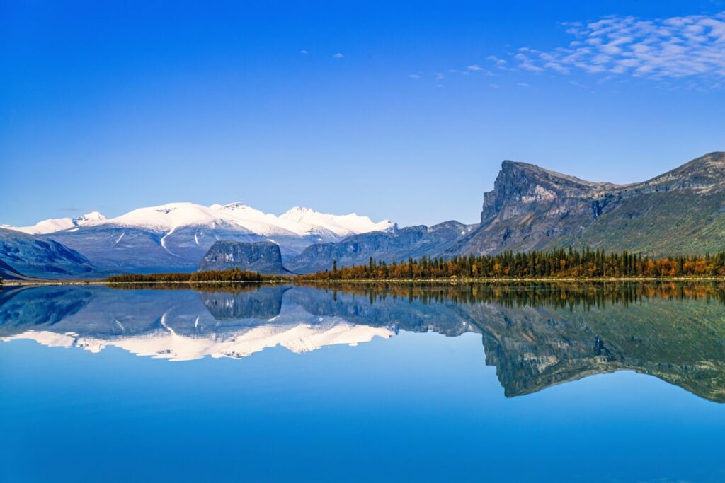 Sarek,National,Park,From,A,Mirror like,Lake,In,The,Mountains