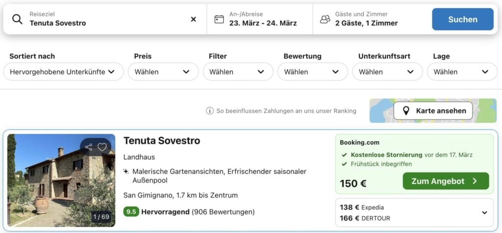 Toskana Urlaubsdeal: 3 Tage im Hotel im Val d'Orcia mit Frühstück ab 149€ p.P. (DZ)