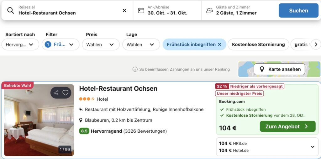 Urlaub am Blautopf: Übernachtung und Frühstück ab 57€ p.P.