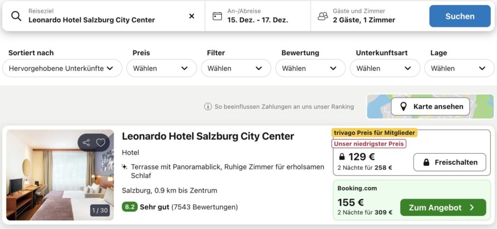Weihnachtsmarkt in Salzburg: 3 Tage im 4* Hotel inkl. Frühstück und Extras ab 189€ p.P.