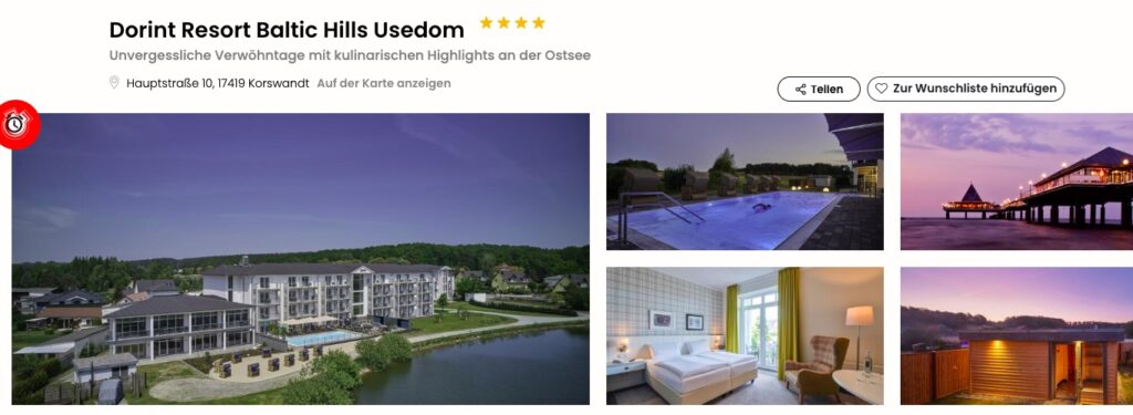 Wellness auf Usedom: 3 Tage im 4* Hotel inklusive Frühstück & Spa ab 99€ p.P.