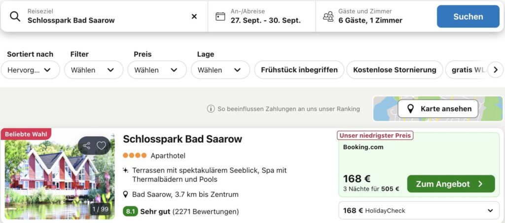 Wellness Auszeit am Scharmützelsee – 4 Tage im Ferienhaus ab 122€ p.P.