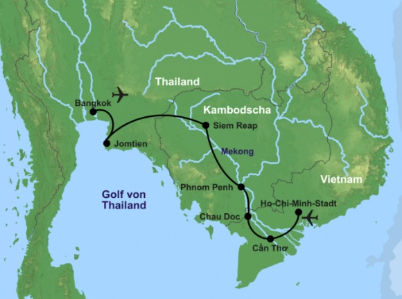 Asien Rundreise: 17 Tage Vietnam, Kambodscha & Thailand inkl. Flügen, Hotels und Ausflügen ab 1.699€ (DZ)