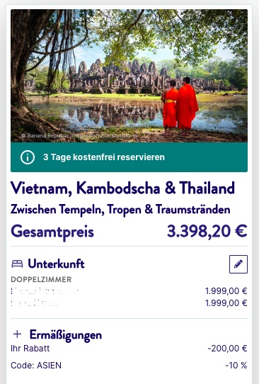 Asien Rundreise: 17 Tage Vietnam, Kambodscha & Thailand inkl. Flügen, Hotels und Ausflügen ab 1.699€ (DZ)