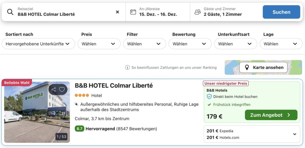 Colmar Weihnachtsmarkt – Übernachtung im 4* Hotel ab 80€ p.P.