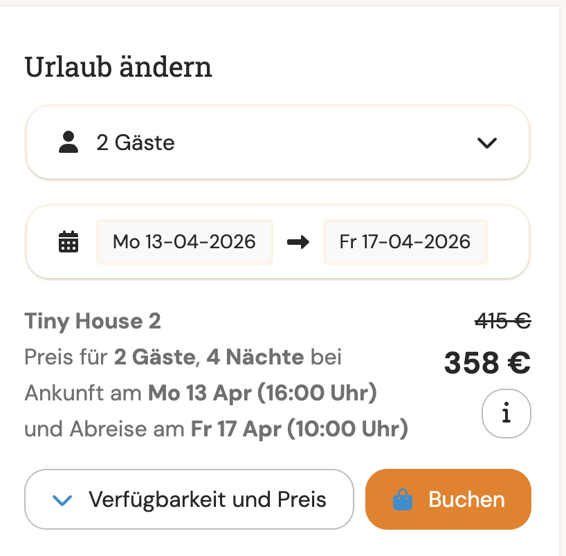 Ferienhaus in Holland: 5 Tage im Tiny House ab 180€ p.P. (bei 2 Leuten)