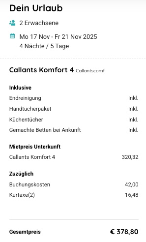 Ferienpark in Holland: 5 Tage im Ferienhaus ab 95€ p.P. (4 Leute)