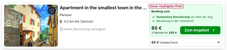 Kleinste Stadt der Welt: 4 Tage Hum in Kroatien mit Flug & Apartment ab 203€ p.P. (bei 2 Leuten)