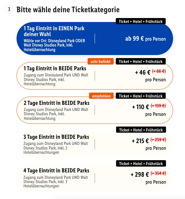 Kurztrip Disneyland®: Hotel und Eintritt ab 99€ p.P. (DZ)