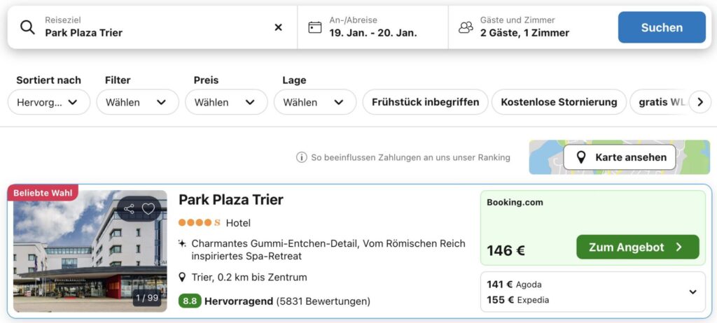 Kurztrip nach Trier – 4* Hotel in top Lage ab 82€ p.P.