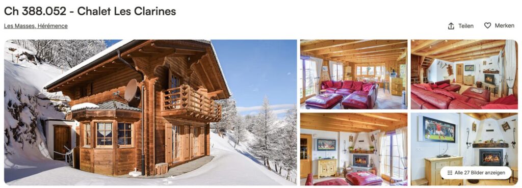 Luxus Chalet in der Schweiz