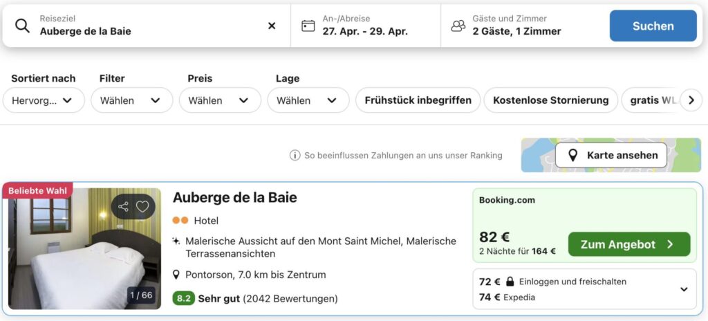 Mont Saint Michel in Frankreich: 3 Tage im Hotel ab 70€ p.P.