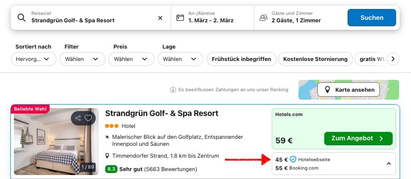 Romantikurlaub an der Ostsee: Hotelübernachtung ab 23€ p.P. (DZ)