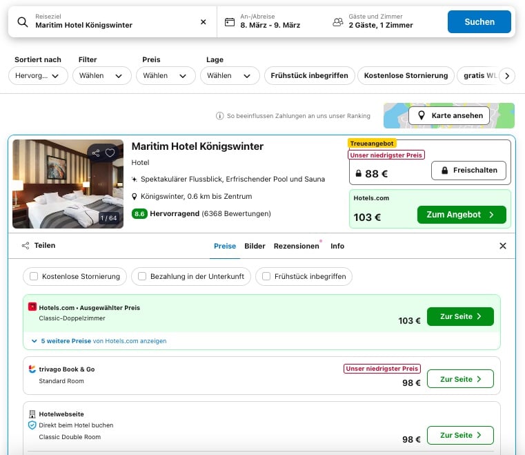 Schloss Drachenburg: Übernachtung in Königswinter im 4* Hotel + Eintritt ab 59€ p.P. (bei 2 Leuten)