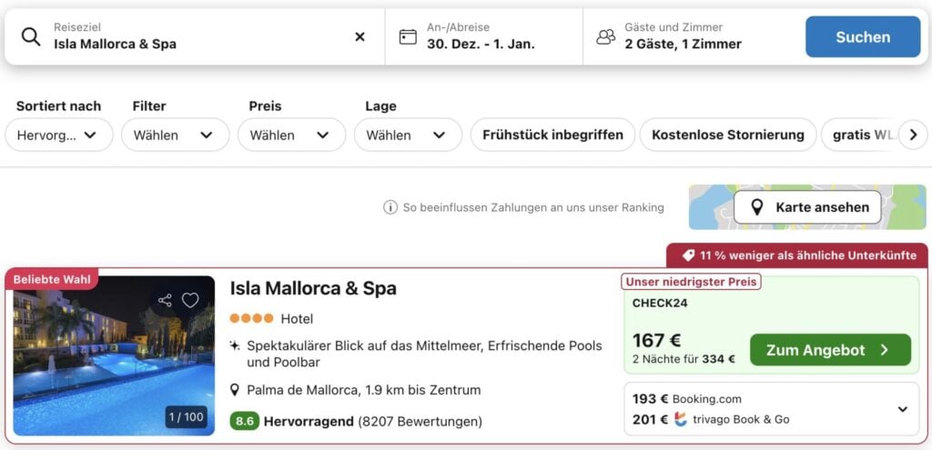 Silvester auf Mallorca