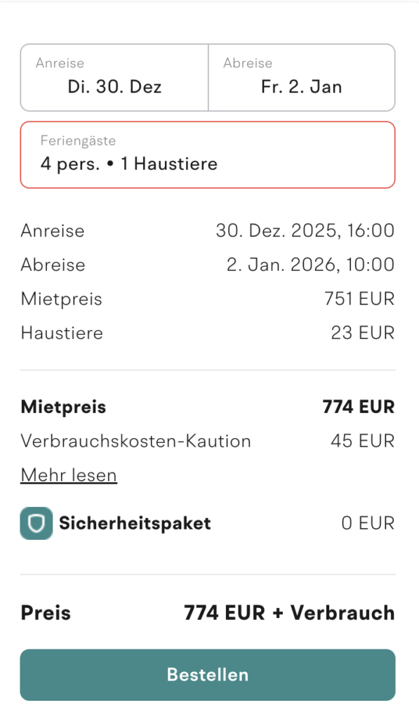 Silvester in Dänemark – 4 Tage im Ferienhaus ab 170€ p.P.