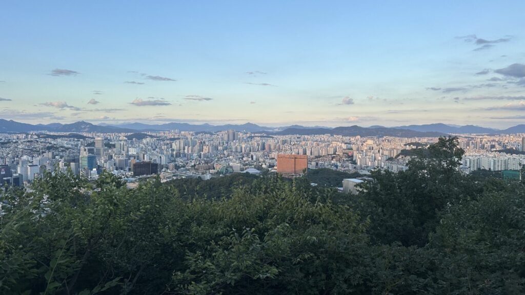 Südkorea, Aussicht vom Park am N Seoul Tower