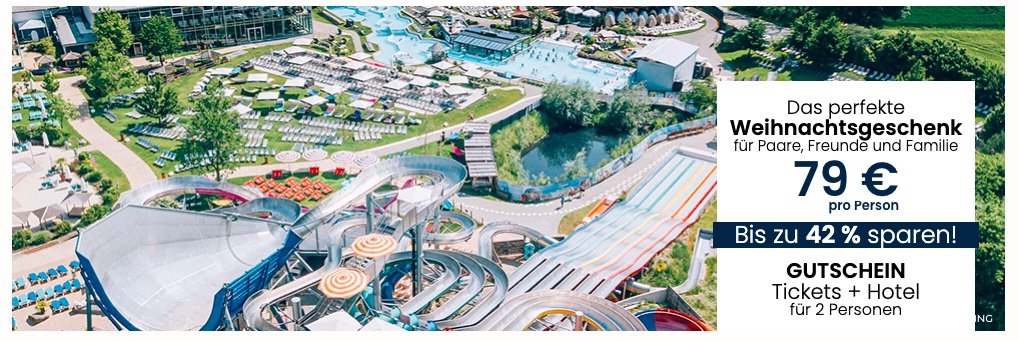 Therme Erding: Hotel und Tagesticket ab 89€ p.P. (DZ), auch als Gutschein