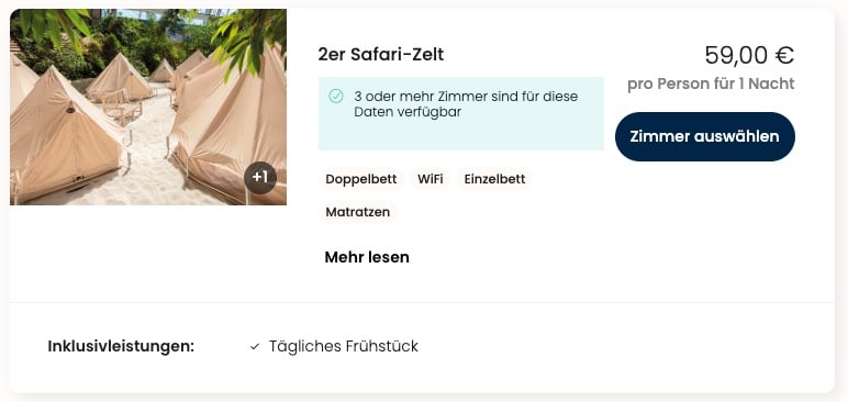 Tropical Islands im Zelt: Übernachtung, Frühstück, Eintritt an beiden Tagen ab 59€ p.P. bei 2 Leuten