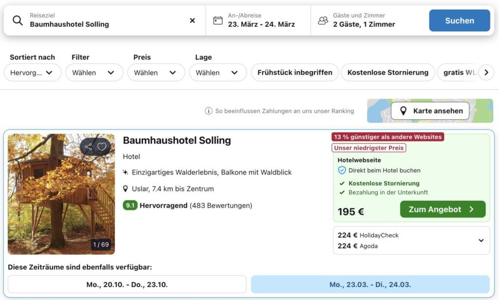 Urlaub im Baumhaus auf einer eigenen Insel in Norwegen ab 91€ p.P. (bei 4 Leuten)