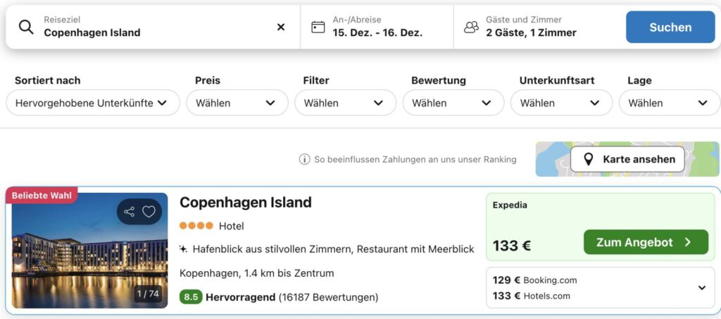 Weihnachtsmarkt in Kopenhagen: Übernachtung ab 26€ p.P. (Kapselhotel) / 4* Hotel ab 74€ p.P. (DZ)
