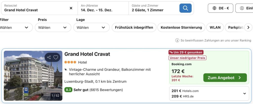 Weihnachtsmarkt in Luxemburg