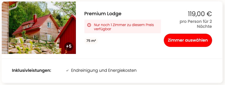 Wellness in Norddeutschland: 3 Tage in einer 4* Lodge im Harz mit privater Sauna ab 119€ p.P.