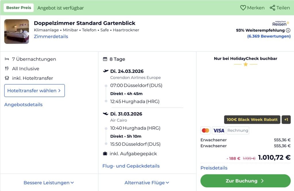 Ägypten zum Schnäppchenpreis