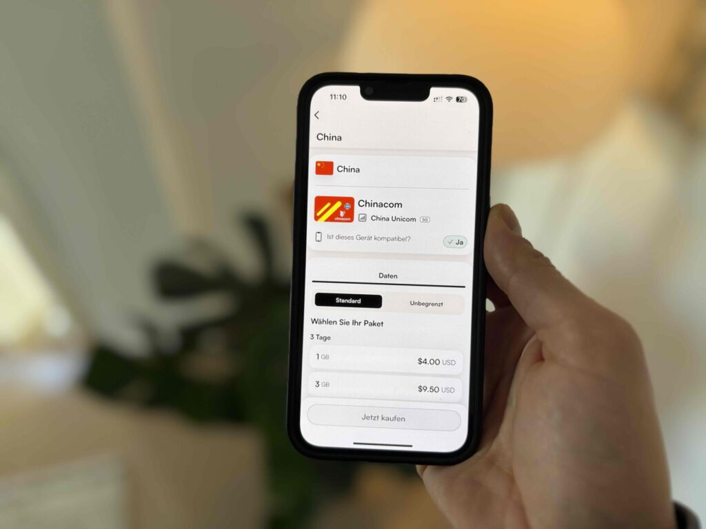 eSIM China Gutscheincodes