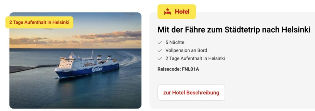 Mini Kreuzfahrt nach Finnland