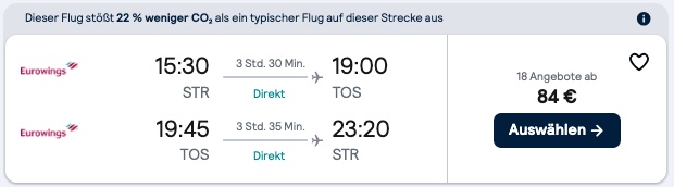 Norwegen Urlaub: Hin & Rückflug nach Tromsø ab 86€