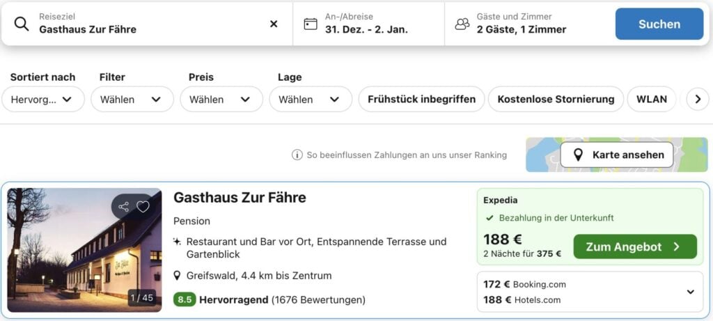 Silvester am Meer: 3 Tage an der Ostsee ab 158€ p.P. (DZ)