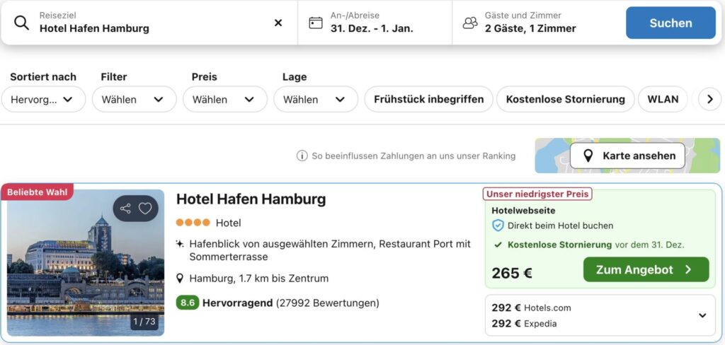 Silvester in Hamburg