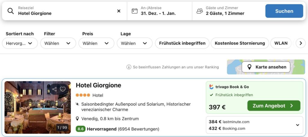 Silvester in Venedig