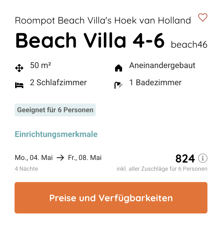 Urlaub im Strandhaus in Holland: 5 Tage direkt am Meer ab 221€ p.P.