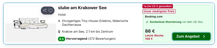 Urlaub im Tiny House: Übernachtung im Slube ab 38€ p.P. (bei 2 Leuten)