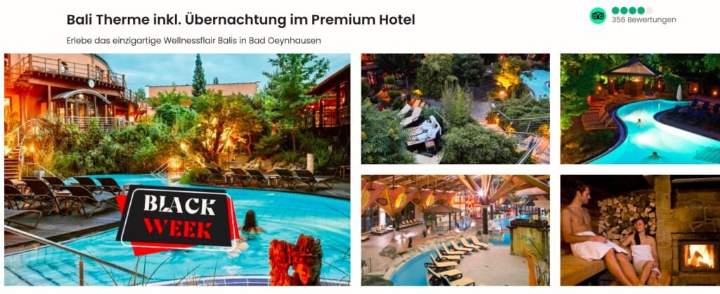 Wellness Auszeit in der Bali Therme: Hotel und Tagesticket ab 75€ p.P. (DZ)