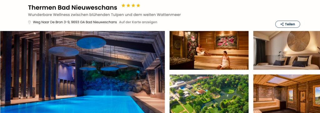 Wellness Urlaub in Holland: 2 Tage Eintritt in die Thermen Bad Nieuweschans + Hotel ab 99€ p.P. (DZ)