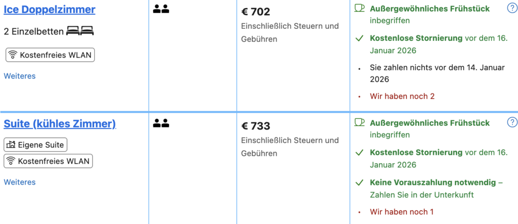 Eis Hotel in Schweden: Ice Room inkl. Frühstück ab 330€ p.P.