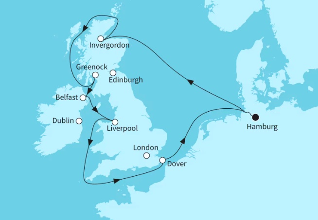 Kreuzfahrt Kracher: 10 Nächte Großbritannien mit All Inclusive & weiteren Extras ab 2.149€ p.P.